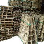Bamboo plant trellis 04